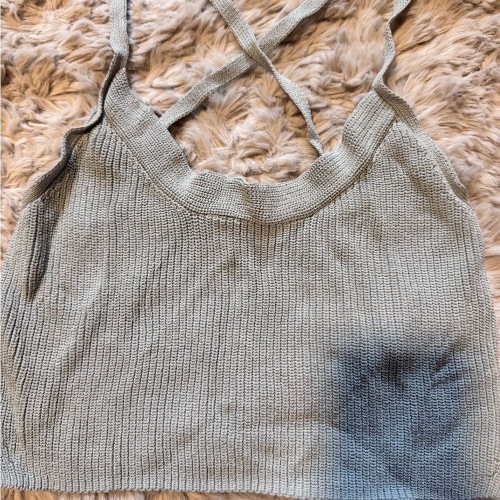 Aritzia Wilfred knit strappy top